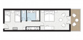 Daphnila Family Bungalow Garden View (42 m²)