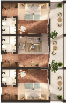 Grand Tropical Zen Suite (Cool Living Selection)