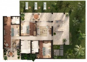 Sapphire Lush Three Bedroom Suite (Cool Living Selection)