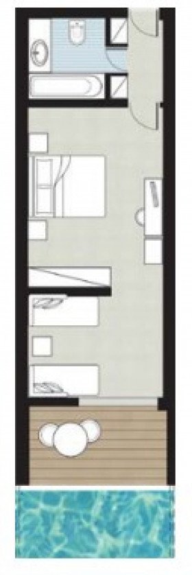 Swim-Up Family Guestroom