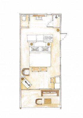 Couple Deluxe Beachfront (35 m²)