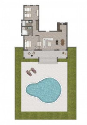 Presidential Villa 2 - Bedroom with Private Pool