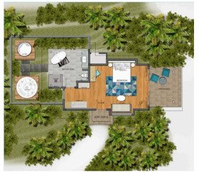 Beach Villa with Swirlpool (55 m2)