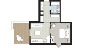 Family Bungalow, Garden View (45 m²)