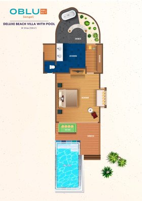 Beach Villa with Pool